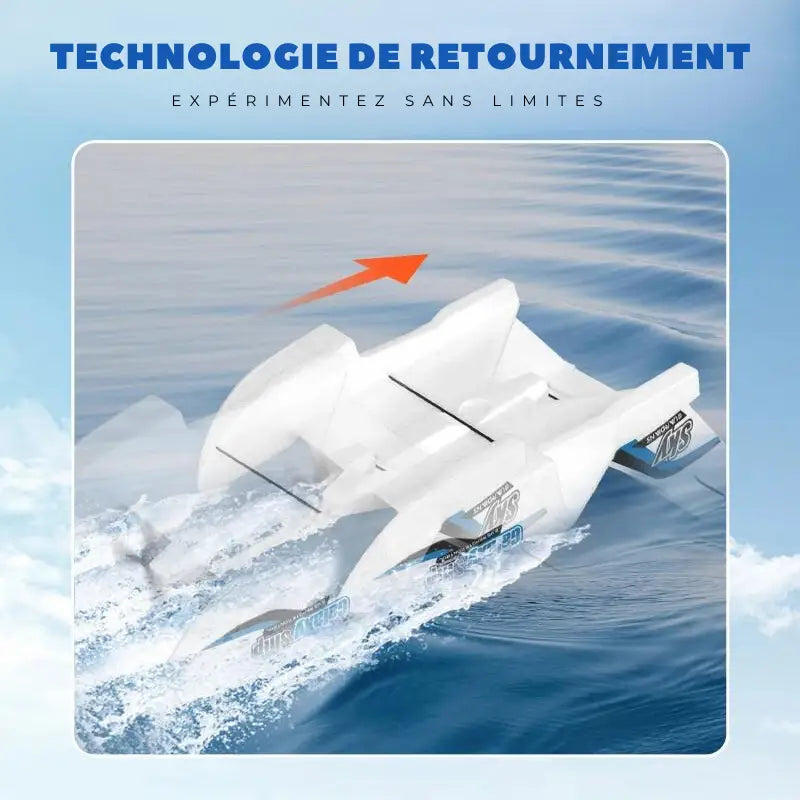avion rc sur l'eau