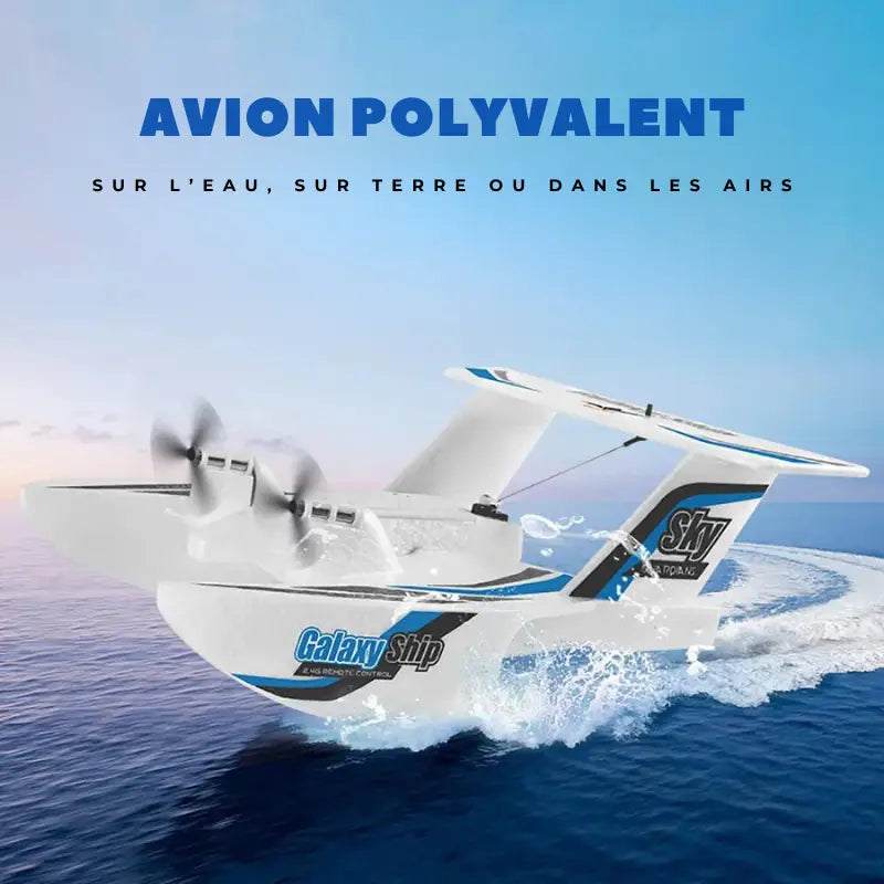 planeur rc qui va sur l'eau