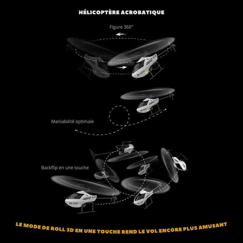 Hélicoptère RC Figure aérienne